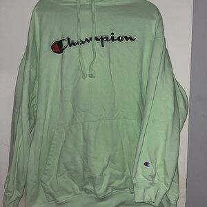 Champion Light Green Athletic Hoodie